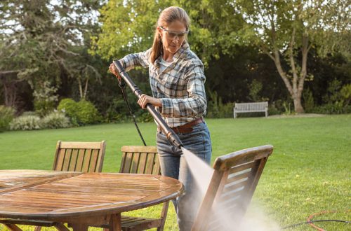 Clean Wooden Garden Furniture